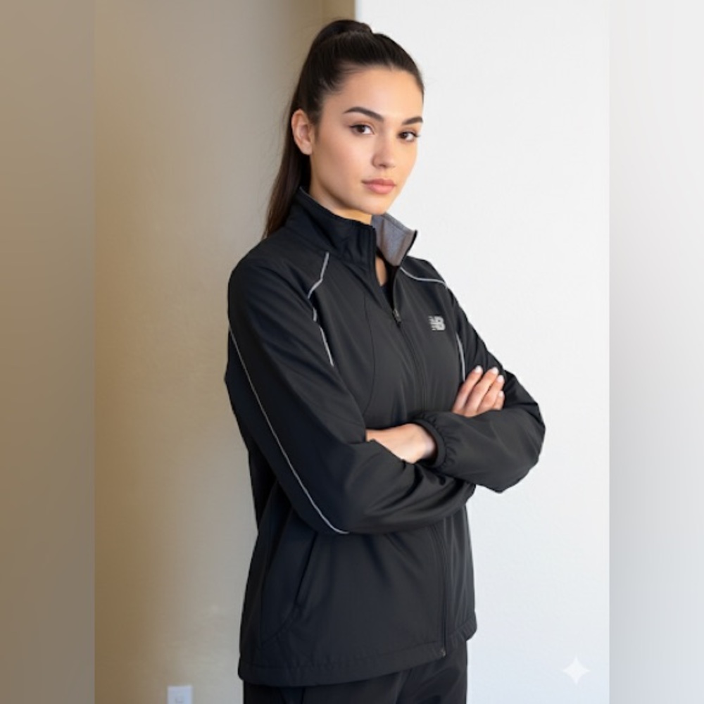 New Balance WRJ8305 Women's Sequence 2.0 Jacket Black Windbreaker